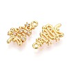 Brass Micro Pave Cubic Zirconia Pendants KK-N263-88G-2