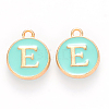 Golden Plated Alloy Enamel Charms ENAM-S118-05E-1