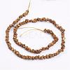 Electroplated Natural Pyrite Bead Strands G-G673-03B-2