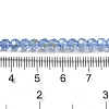 Electroplate Transparent Glass Beads Strands EGLA-A035-T4mm-L14-4
