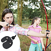 4Pcs 2 Styles Fingers Leather Archery Bow Gloves Tip Protector AJEW-NB0006-34-6