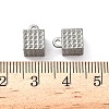 304 Stainless Steel Pendant Rhinestone Settings STAS-C148-05P-3
