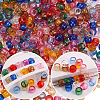 550Pcs 11 Colors Transparent Acrylic European Beads OACR-SP0002-22-7