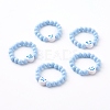 Acrylic Beads Stretch Rings RJEW-JR00352-04-1