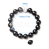 Natural Nazar Boncuk Round Beads Stretch Bracelets BJEW-PH0001-10mm-17-3