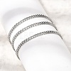 12Pcs 2.2MM 304 Stainless Steel Twisted Chain Necklaces for Men Women NJEW-H093-17P-04-2