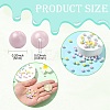 60Pcs 4 Colors Cubic Zirconia Imitation Pearl Beads ZIRC-CJ0001-30-2