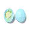 Mocha Fluorescent Style Glass Rhinestone Cabochons GGLA-M005-01B-202MK-2