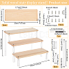 3-Tier Acrylic Model Toy Display Riser ODIS-WH0029-38-2