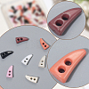 140Pcs 7 Colors Resin Buttons BUTT-GF0004-06-5