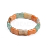 Natural Mixed Gemstone Beaded Stretch Bracelets for Women Men BJEW-M049-12-5