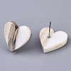 Resin & Wood Stud Earrings EJEW-N017-002A-C04-3