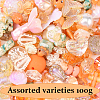 100G 10 Styles Transparent Acrylic Beads OACR-YW0002-65C-1