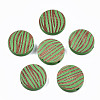 Painted Natural Wood Beads X-WOOD-T021-50A-M-2