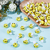 60Pcs Bees Polyester Wool Pom Pom Ball DIY-CY0003-29-4
