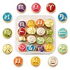 24Pcs 12 Style Brass Enamel Beads KK-LS0001-44-2