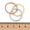 201 Stainless Steel Trinity Interlocking Ring Finger Rings FS-WG6776A-01-4