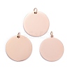 Ion Plating(IP) 304 Stainless Steel Pendants LS-STAS-I311-06RG-2