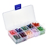 250Pcs 10 Colors Two Tone Transparent Spray Painted Acrylic Beads ACRP-CJ0001-03-6