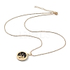 Alloy Rhinestone Pendant Necklaces NJEW-H306-A04-G-4