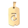 Ion Plating(IP) 304 Stainless Steel Pendants STAS-O127-D05-2