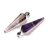 Natural Amethyst Pointed Pendants G-D089-01P-05-2