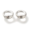 Brass Ring Charm Connectors KK-H502-05S-1