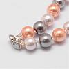 Glass Pearl Bracelets BJEW-K110-05-2