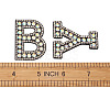 Alphabet Resin Rhinestone Patches DIY-TAC0005-45B-7