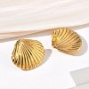 304 Stainless Steel Stud Earrings SA-CBA46AF-06G-02-3