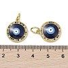 Real 18K Gold Plated Brass Micro Pave Cubic Zirconia Pendants KK-L209-072G-03-3
