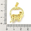 Brass Micro Pave Cubic Zirconia Pendants KK-K354-16A-G-3