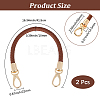 2Pcs PU Leather Bag Handles DIY-CL0001-95A-2