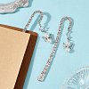 Angel Alloy Hook Bookmarks AJEW-JK00315-01-2