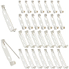 120Pcs 4 Styles Iron Brooch Findings IFIN-SP0001-33S-1