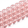 Transparent Glass Beads Strands GLAA-T032-T10mm-10-1