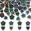 48Pcs 8 Colors Two Tone Glass Mood Beads GLAA-PA0001-46-1