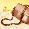 Leopard Print Pattern Acrylic Curb Chain Bag Handles FIND-WH0120-04C-5