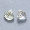 Transparent Spray Painted Glass Beads GLAA-T016-05B-2