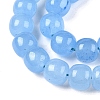 Dyed Natural White Jade Beads Strands G-T138-S11-3