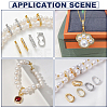 8Pcs Rack Plating Brass Micro Pave Clear Cubic Zirconia Twister Clasps ZIRC-WR0001-04G-5
