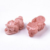 Carved Synthetic Coral Pendants CORA-R020-10-3