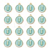 Golden Plated Alloy Enamel Charms ENAM-S118-05I-2