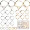 CREATCABIN 60Pcs 2 Color 304 Stainless Steel Leverback Earring Findings DIY-CN0002-52-1
