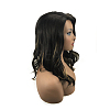 Fashion Women Shoulder Length Curly Ombre Wigs OHAR-L010-024-5