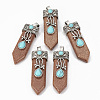 Synthetic Goldstone Pendants G-S292-05B-1