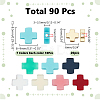 70Pcs 7 Colors Synthetic Coral Beads CORA-ME0001-02-2