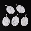 Natural Quartz Crystal Pendants G-T138-207C-1