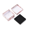 Floral Oil Painting Print Square Cardboard Jewelry Boxes CBOX-A010-01A-06-3