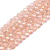 Electroplate Glass Beads Strands EGLA-A044-T3mm-B21-1